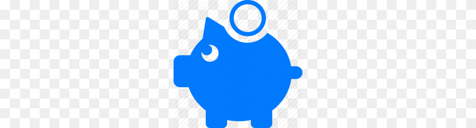 Download Blue Piggy Bank Icon Clipart Piggy Bank Money, Chart, Plot, Person Png