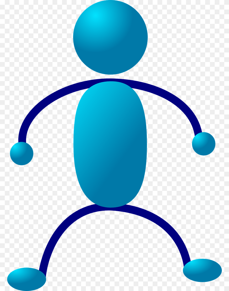 Download Blue Stick Man Clipart Stick Figure Clip Art Drawing, Face, Head, Person Png Image