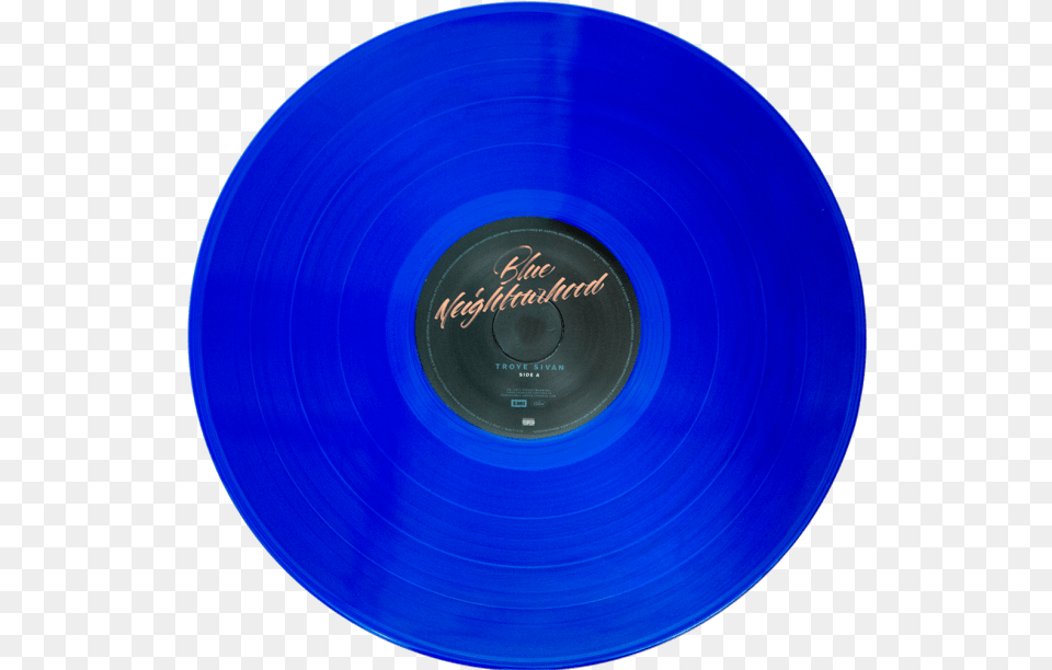 Blue Vinyl Record Troye Sivan Blue Circle, Disk, Plate, Dvd Free Png Download