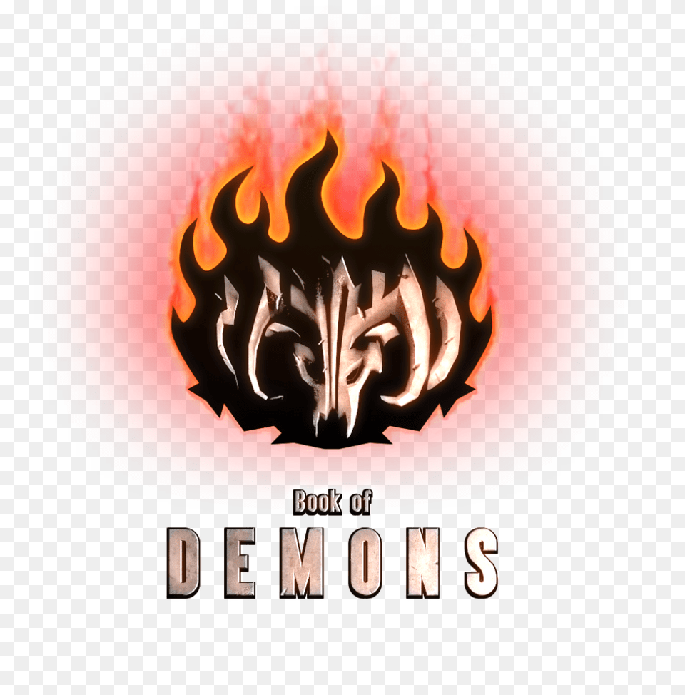 Download Book Of Demons Logo Hd Book Of Demons Logo, Fire, Flame, Bonfire Png Image