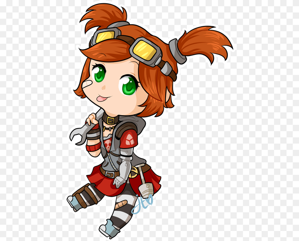 Download Borderlands 2 Gaige Chibi Chibi Borderlands, Book, Comics, Publication, Baby Free Png