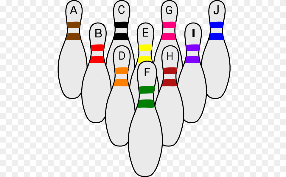 Download Bowling Pins Clipart Bowling Pin Ten Pin Bowling Clip Art, Leisure Activities Free Transparent Png