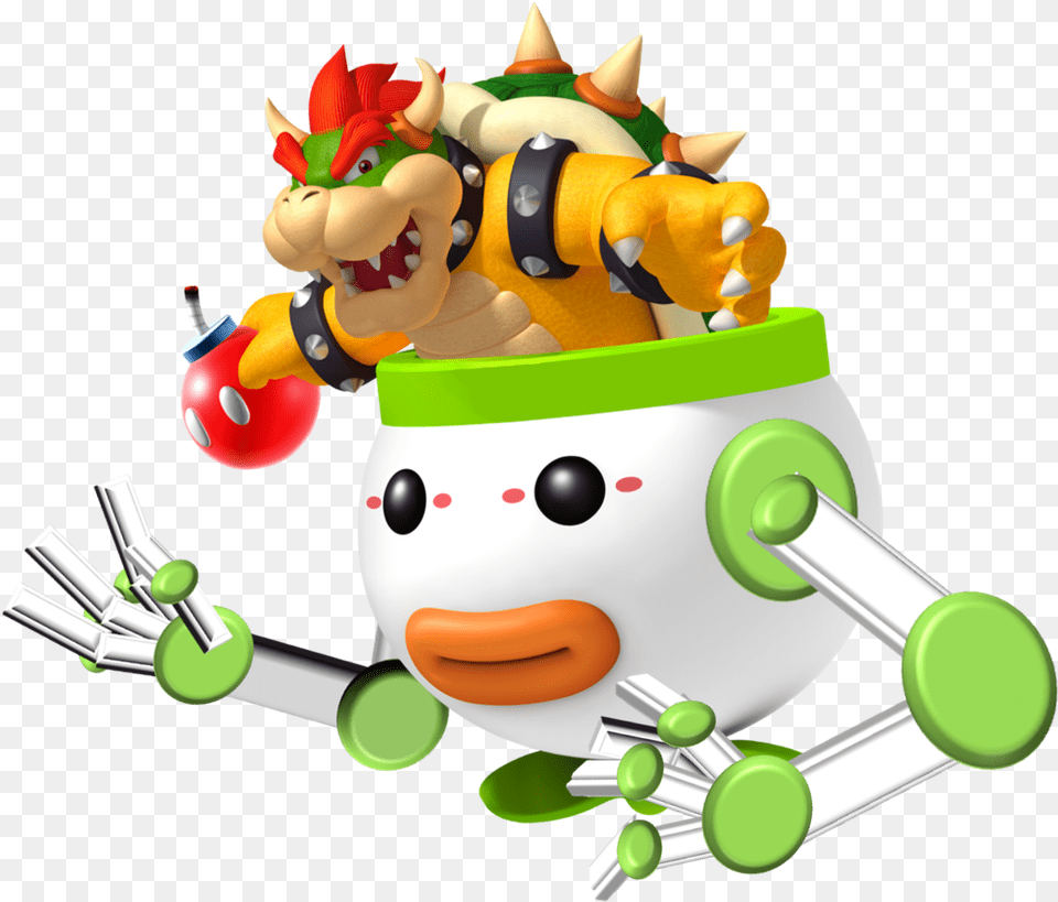 Download Bowser 5 Star Mario Power Tennis Bowser Bowser In Clown Car, Toy, Outdoors, Nature, Snow Free Png