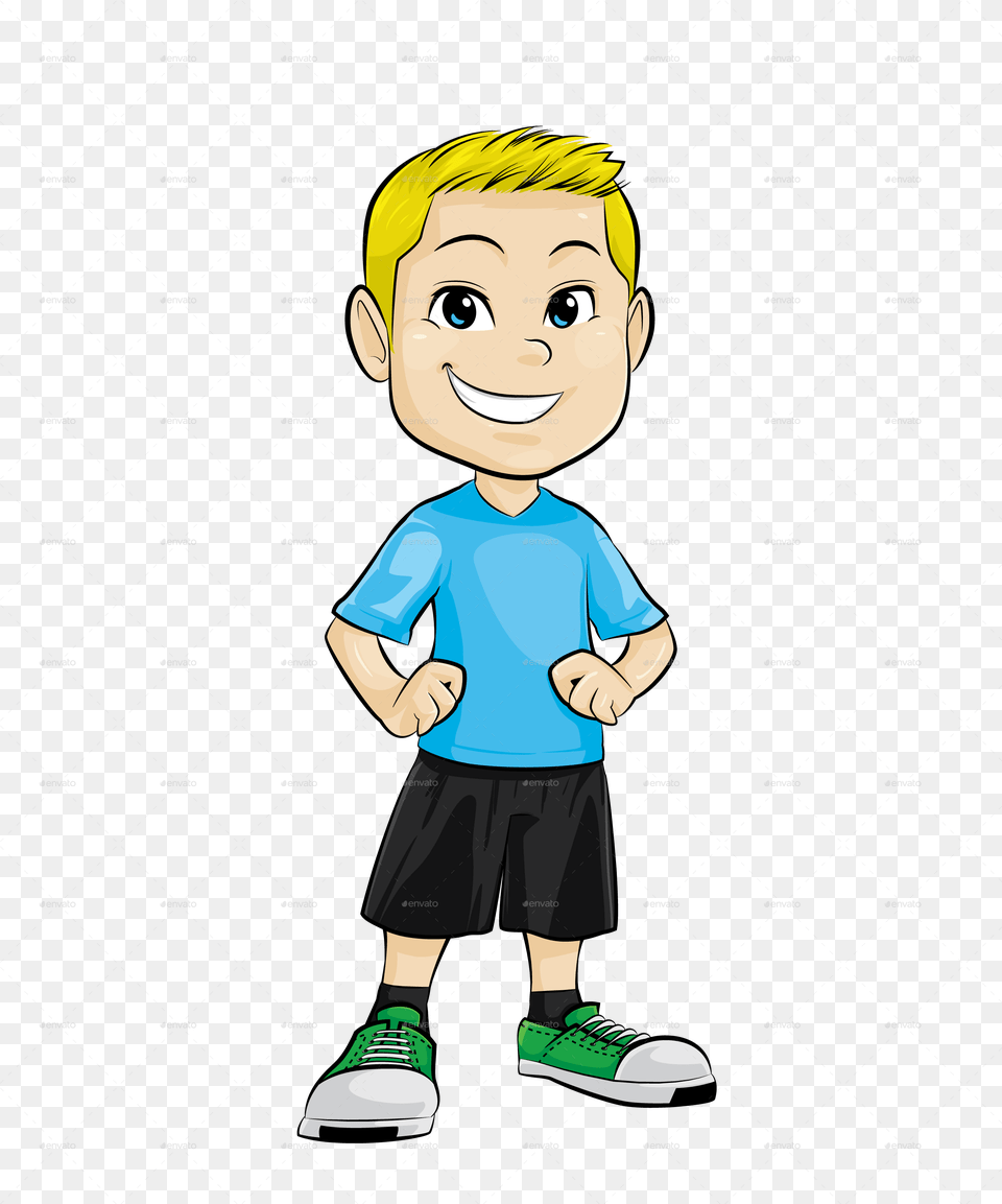 Download Boy File Little Boy Clipart Background, Shorts, Clothing, Publication, Person Free Png