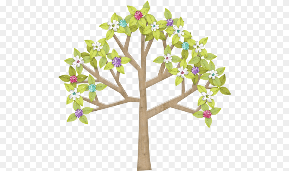 Download Branches Tube Clip Art Ornaments Trees Clip Art, Leaf, Plant, Flower, Flower Arrangement Png Image