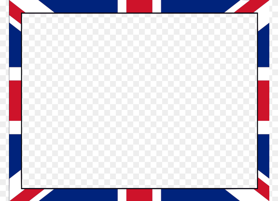 Download British Flag Border Clipart Union Jack Flag Clip Art, Airmail, Envelope, Mail, Blackboard Png