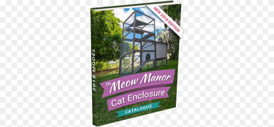 Download Brochure Download Brochure Meow Manor Cat Enclosure, Outdoors, Nature, Garden, Advertisement Png