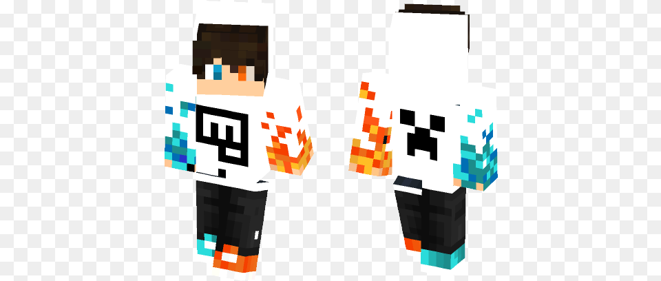 Download Brofist Kid Fire And Ice Minecraft Skin For Minecraft Fire Fist Skin Free Png