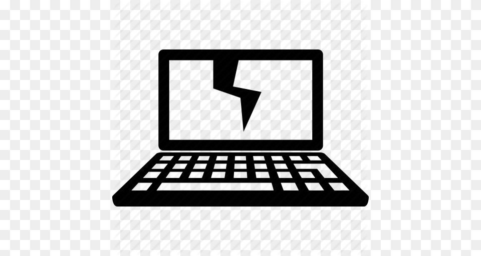 Download Broken Computer Transparent Clipart Computer Repair, Electronics, Laptop, Pc, Architecture Free Png