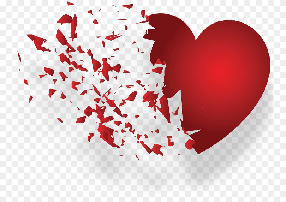 Download Broken Heart Shayari In English Hd Heart Exploding, Paper, Confetti Free Transparent Png