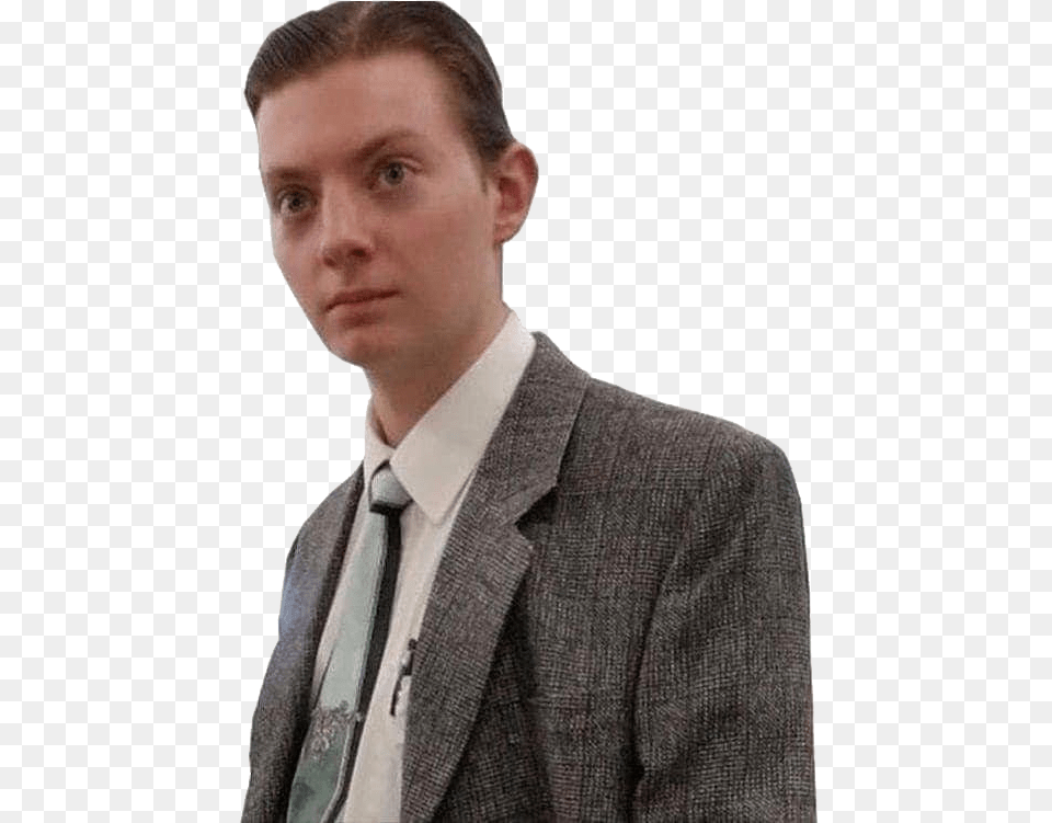 Download Bruh Top Discord Emoji Reviewbrah Image Bruh Discord Emote, Accessories, Suit, Portrait, Photography Free Png