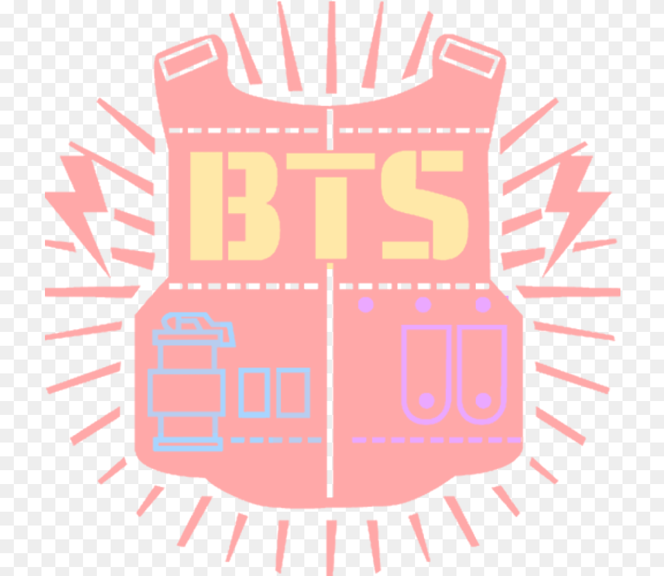 Download Bts Bangtanboys Btsedits Bts Logo, Clothing, Vest, Lifejacket Png Image