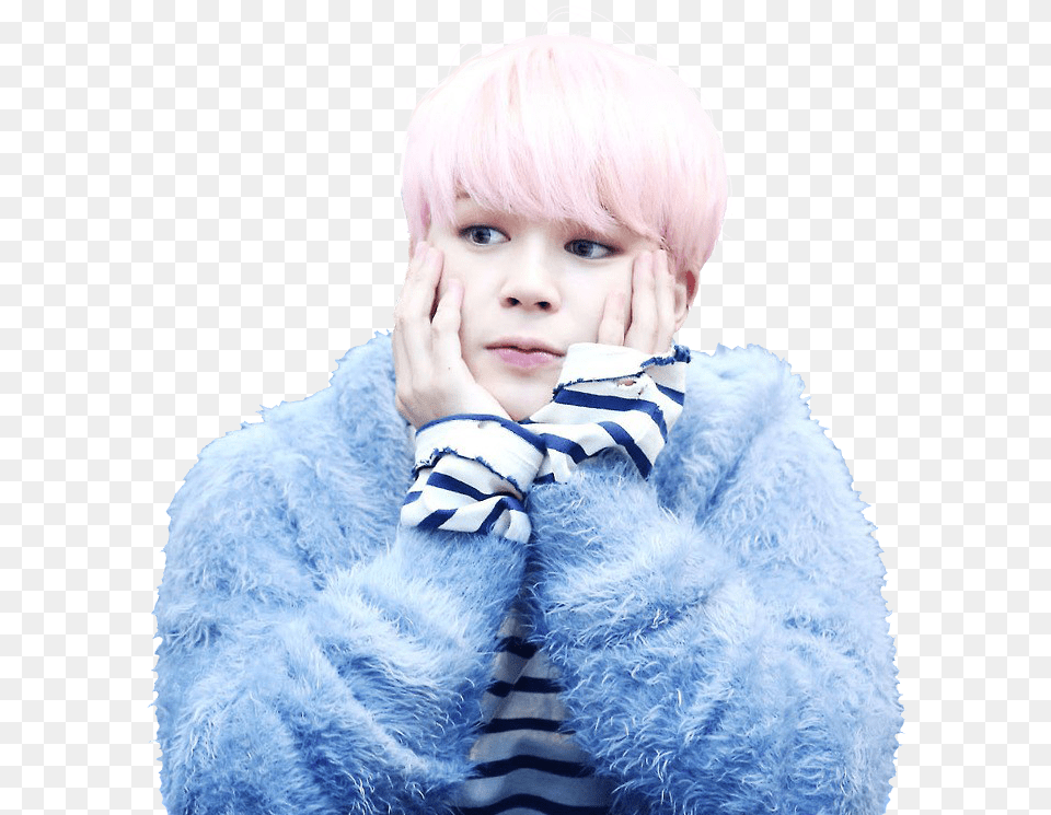 Download Bts Jimin Blue Navy Cute Pink People White Bts Jimin Cute, Face, Portrait, Head, Person Free Transparent Png