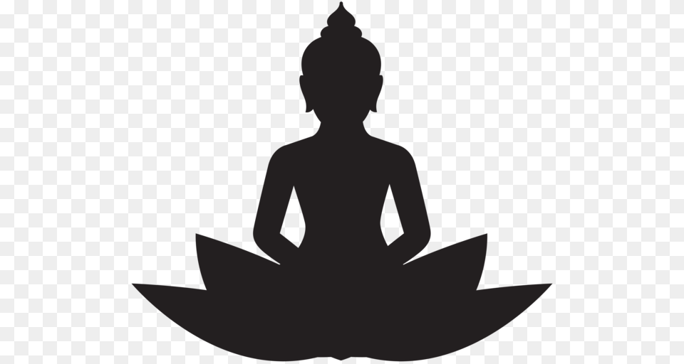 Download Buddha Art, Person, Prayer, Silhouette Free Transparent Png