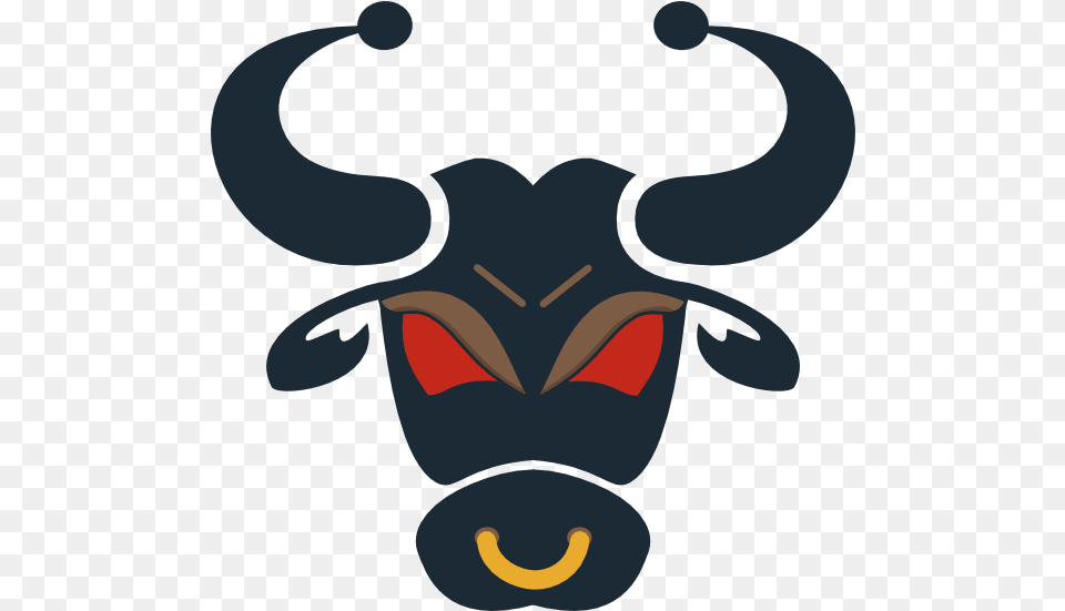 Bull Logo Image With Automotive Decal, Animal, Mammal, Buffalo, Wildlife Free Png Download