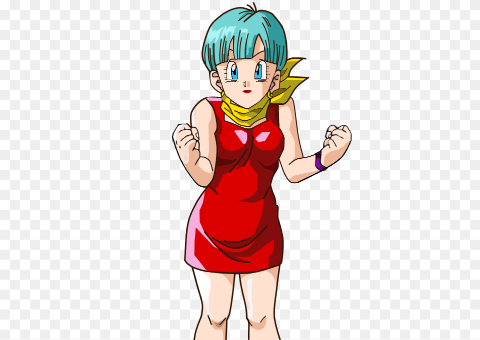 Download Bulma Under A Dance Trance Dragon Ball Bulma Red, Book, Comics, Publication, Baby Png