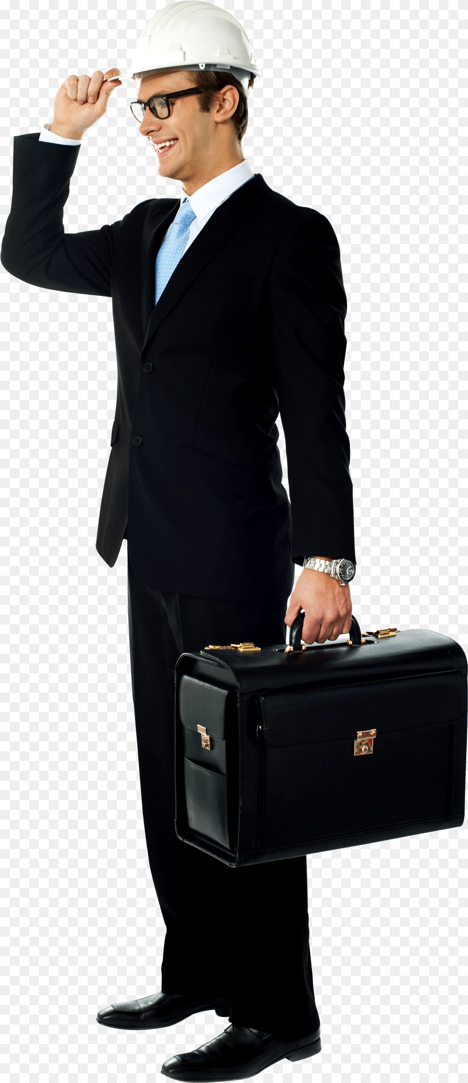 Download Business People Standing Architecture Business People, Helmet, Bag, Briefcase, Clothing Free Png