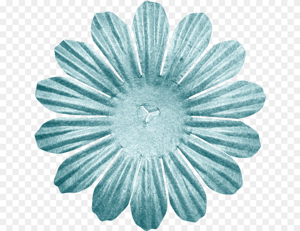 Download Button Flowers Paper Flower Stencils African Daisy, Plant, Nature, Outdoors, Turquoise Png Image