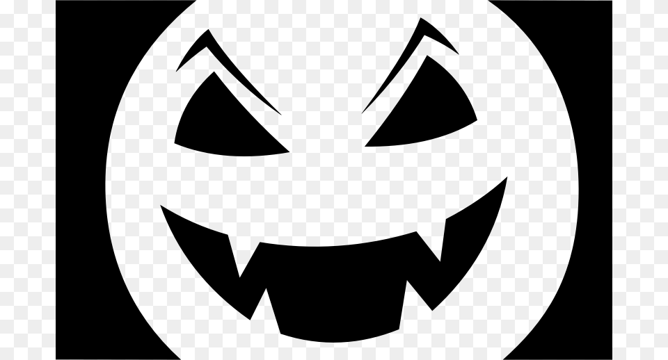 Calabaza Halloween Silueta Clipart Jack O Lantern, Gray Free Png Download