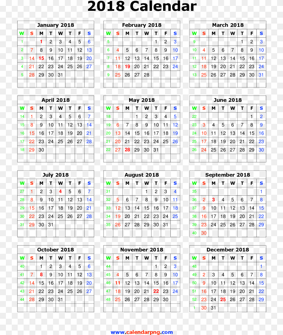 Download Calendar 2018 Hd For Designing Projects Calendar 2018 Hd, Computer Hardware, Electronics, Hardware, Monitor Png