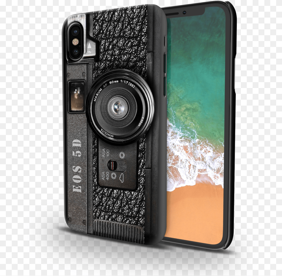 Download Camera Design Back Cover Case For Iphone X Oneplus 6t Retro Camera Case, Electronics, Digital Camera, Video Camera, Phone Free Png