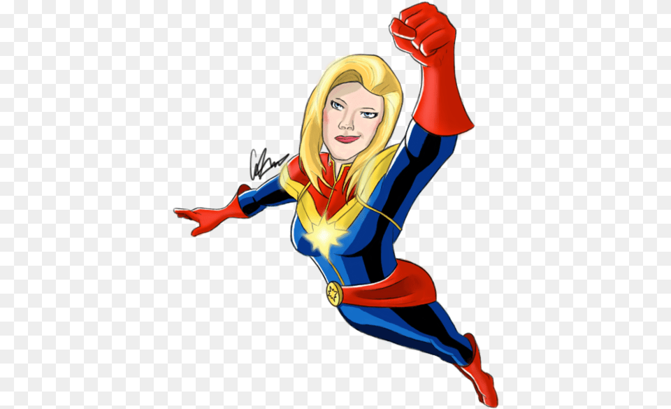 Download Captain Marvel Clipart 077 Captain Marvel White Background, Adult, Person, Female, Woman Png Image