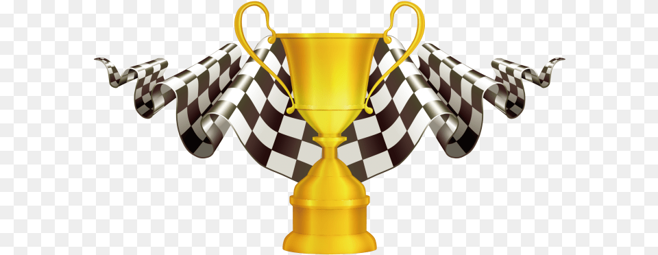 Download Car Racing Trophy And Flag Image Piston Cup, Dynamite, Weapon Free Transparent Png