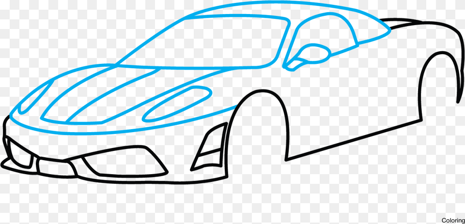 Car Side View Drawing Easy 95 Car Drawing, Wheel, Machine, Spoke, Vehicle Free Png Download