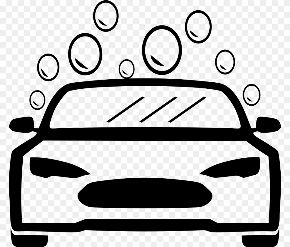 Download Car Wash Black And White Clipart Car Wash Clip Art, Sedan, Transportation, Vehicle Png