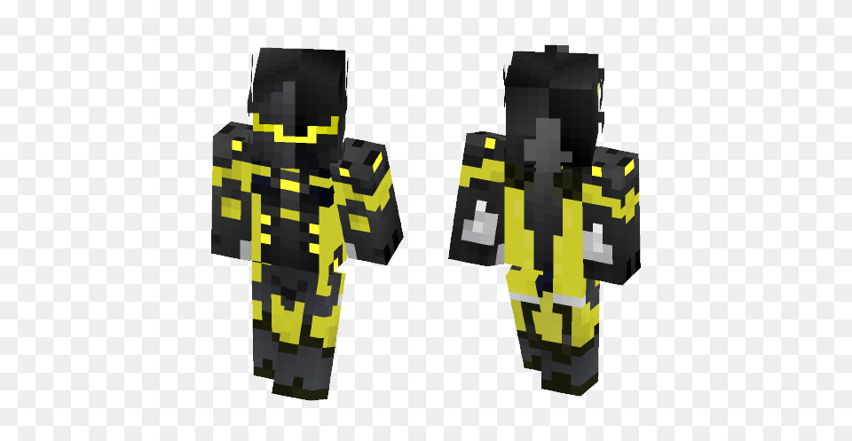 Download Carbon Yellow Genji Minecraft Skin For Clothing, Coat, Adult, Male Free Png