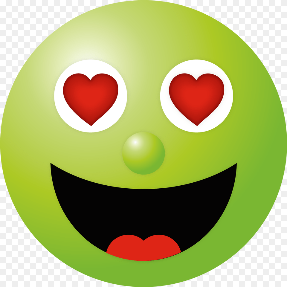 Download Caritas Emoticons Smileys Emojis And Green Love Emoji Face, Food Free Transparent Png