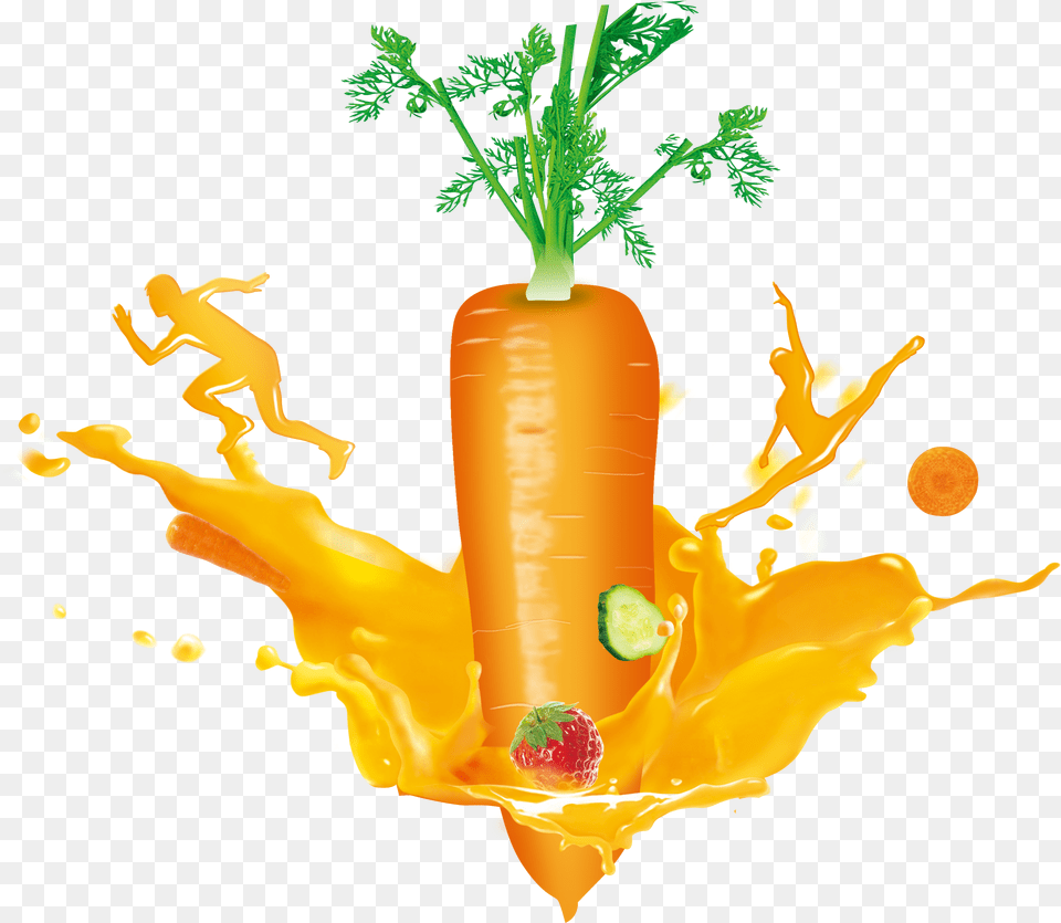 Carrots Stem Carrot, Food, Plant, Produce, Vegetable Free Png Download