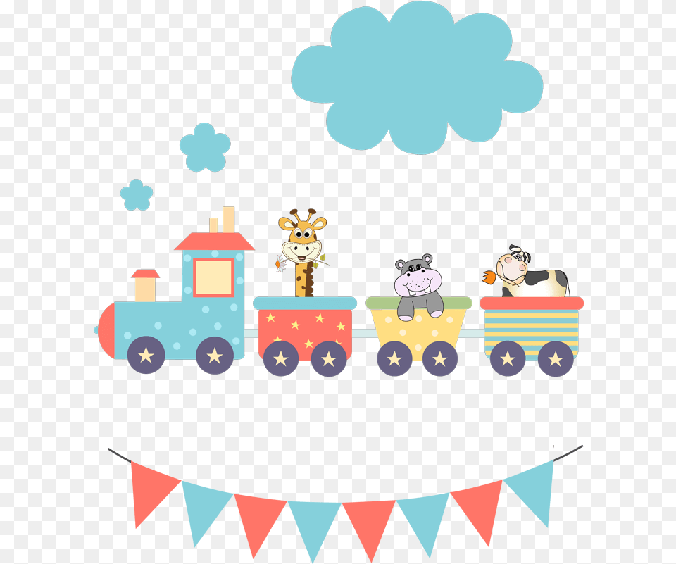 Download Cartoon Animal Train With No Background Animal Train Cartoon, People, Person, Face, Head Png Image