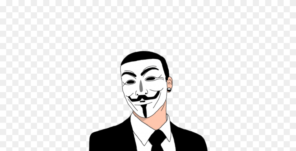 Download Cartoon Anonymous Hacker, Stencil, Woman, Adult, Female Free Transparent Png