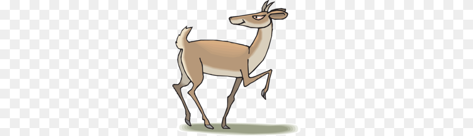 Download Cartoon Antelope Clipart Antelope Pronghorn Clip Art, Animal, Deer, Mammal, Wildlife Free Transparent Png
