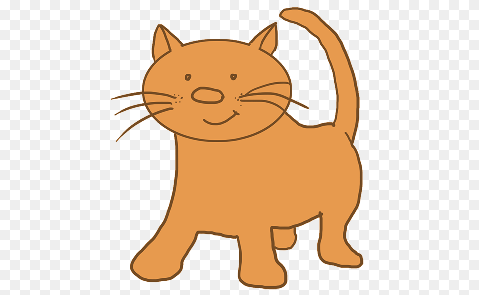 Download Cartoon Cat Light Brown Cat Clipart Transparent Background, Animal, Canine, Dog, Mammal Png