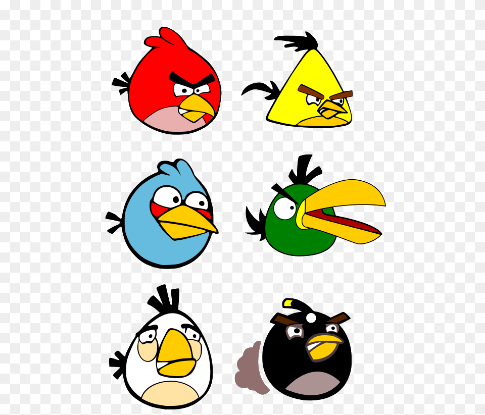 Download Cartoon Characters Angry Birds Clipart Angry Birds Star, Animal, Beak, Bird, Face Free Png