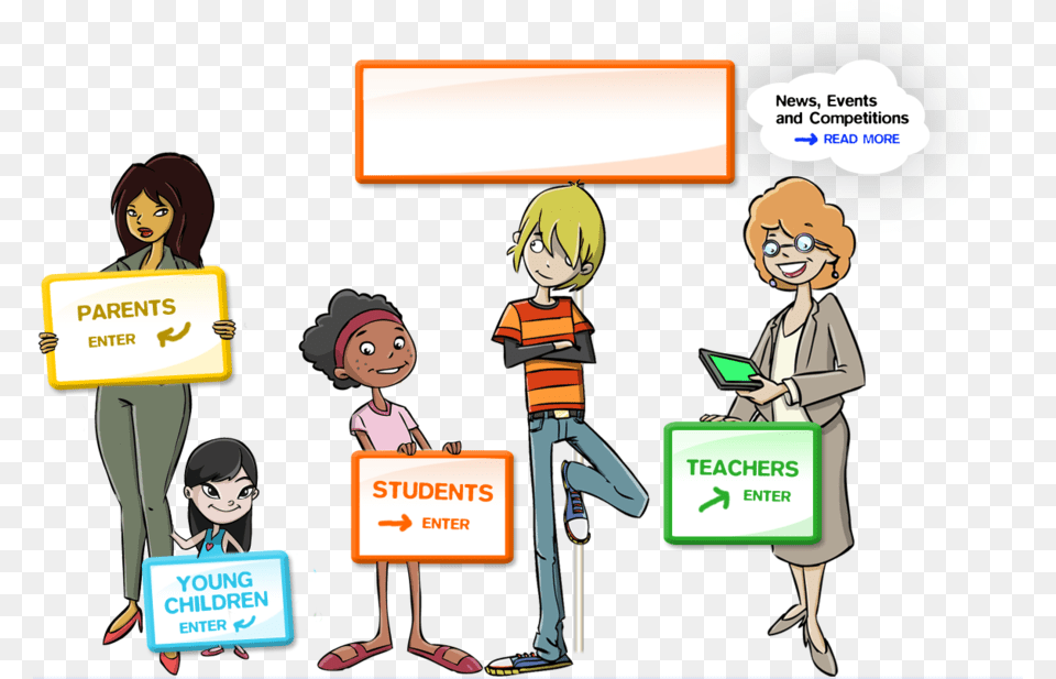Download Cartoon Clipart School Bullying, Book, Publication, Comics, Adult Free Transparent Png