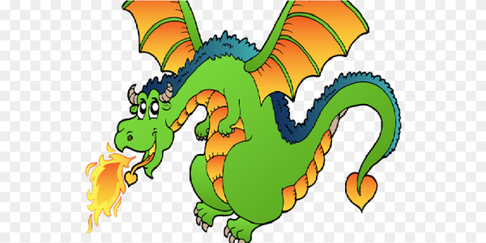 Download Cartoon Dragon Breathing Fire Full Size Dragon Clipart, Baby, Person Free Transparent Png