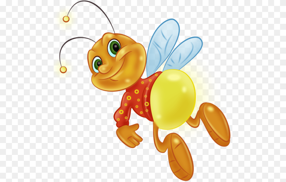 Download Cartoon Fireflies Clipart Cartoon Clip Art Firefly Bee, Animal, Insect, Invertebrate, Wasp Png