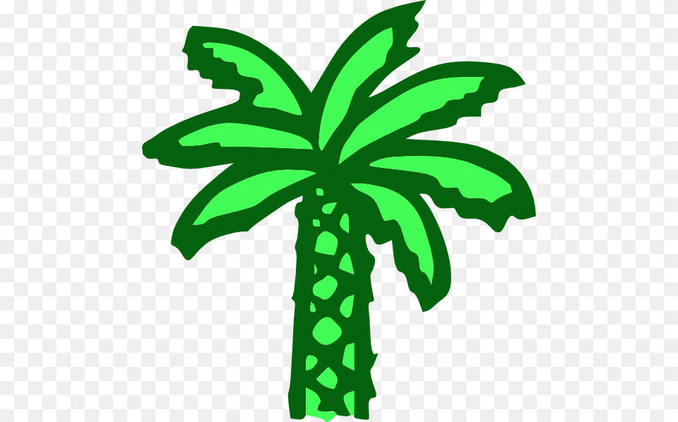 Download Cartoon Green Palm Tree Clipart, Palm Tree, Plant, Food, Fruit Free Png