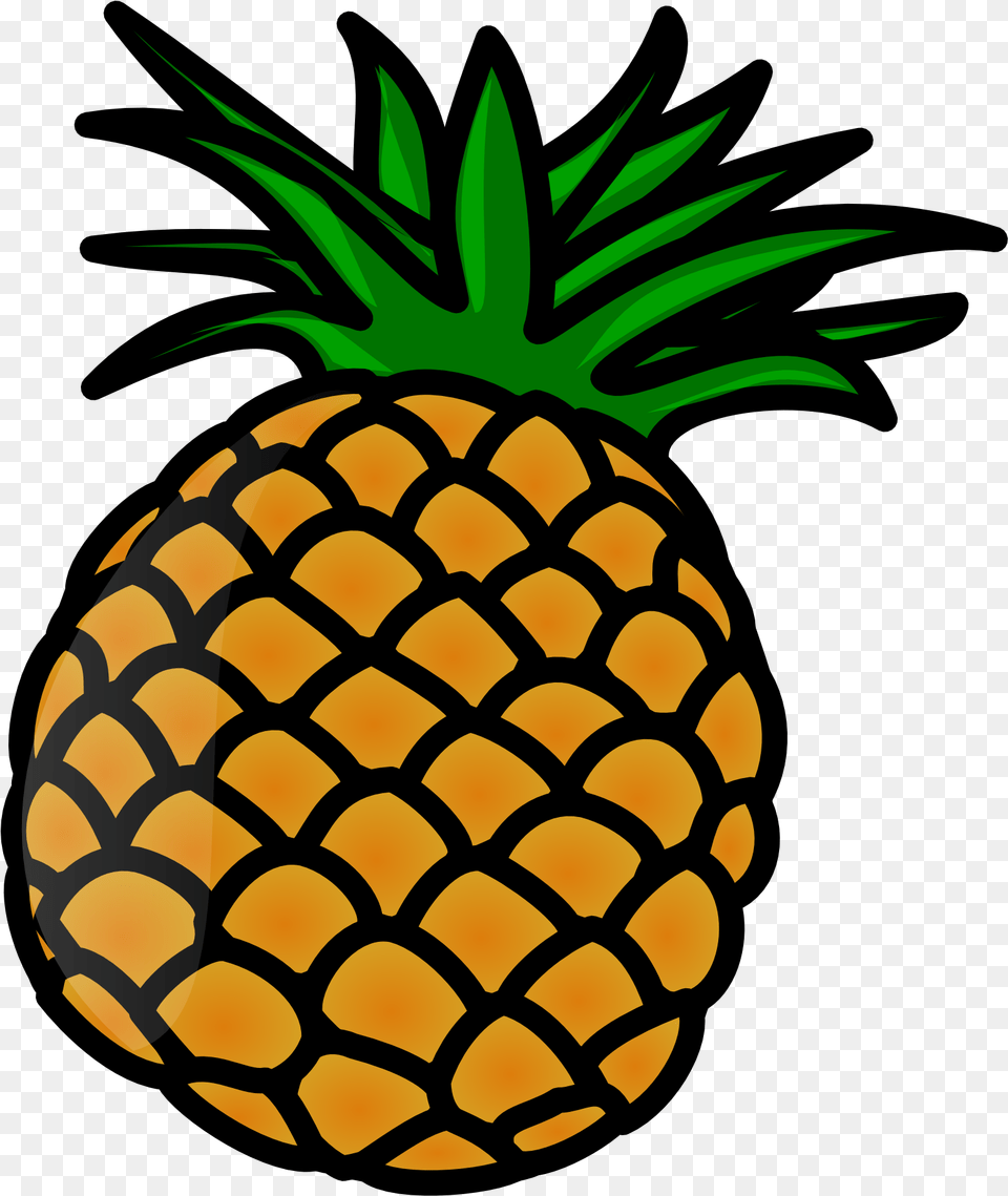 Download Cartoon Pineapple Clip Art Pineapple Clipart, Food, Fruit, Plant, Produce Free Png