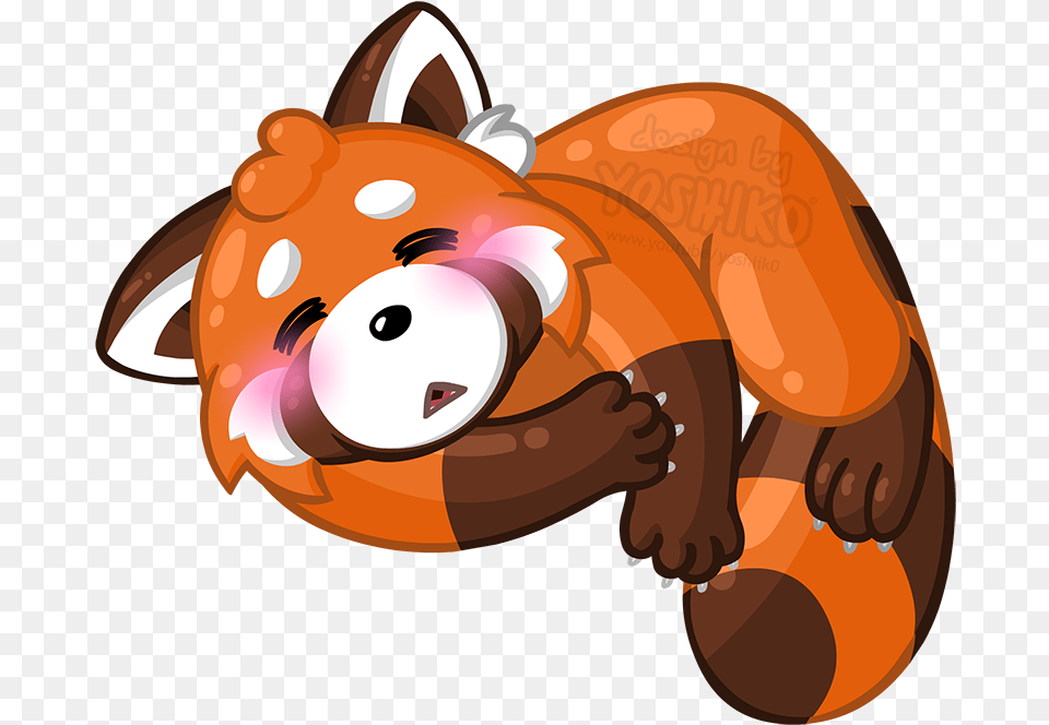Cartoon Red Panda Sleeping Animation Image Sleeping Red Panda Cartoon, Animal, Wildlife, Mammal Free Png Download