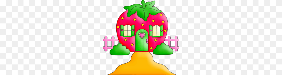 Download Casa De Rosita Fresita Clipart Strawberry Shortcake Clip Art, Fence, Graphics, Food, Sweets Free Png