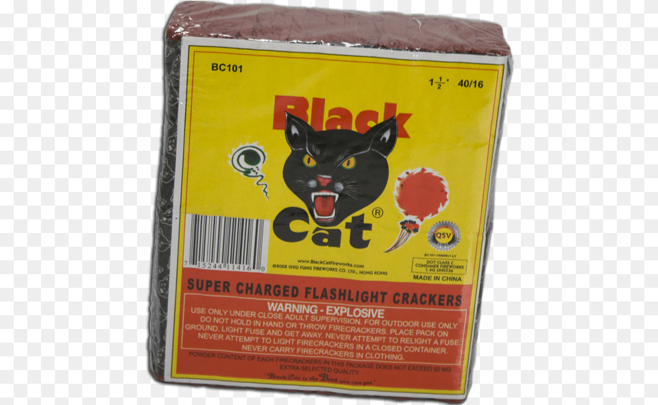 Download Cat Tax Black Cat Firecrackers With Black Cat Fireworks Poster, Advertisement, Animal, Mammal, Pet Free Png