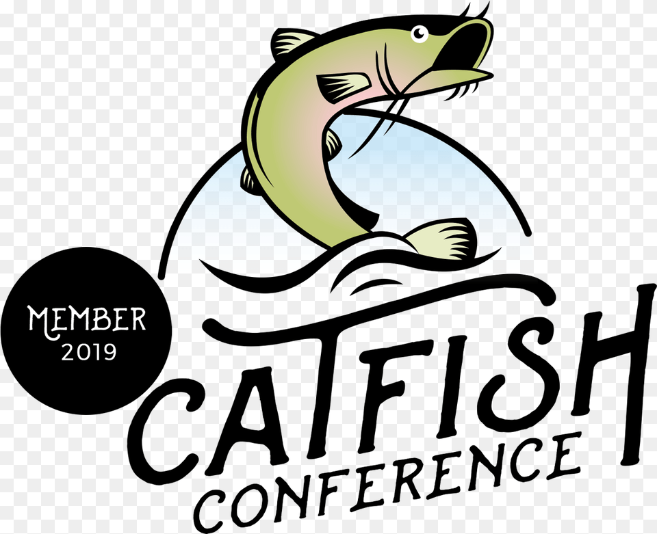 Download Catfish Conference 2019 Member Cartoon, Animal, Dolphin, Mammal, Sea Life Free Transparent Png