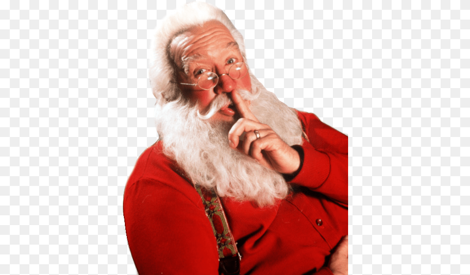 Download Celebs Tim Allen Home Alone Santa Claus With Out 9 Months Til Christmas Day, Man, Male, Head, Hand Free Png