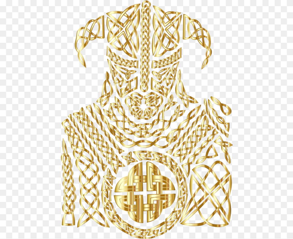Download Celtic Knot Viking By 13smok Gold No Bg Gold Viking, Accessories, Jewelry, Earring Free Transparent Png