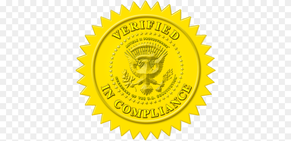 Download Certificate Gold Seal, Logo, Badge, Symbol, Animal Png