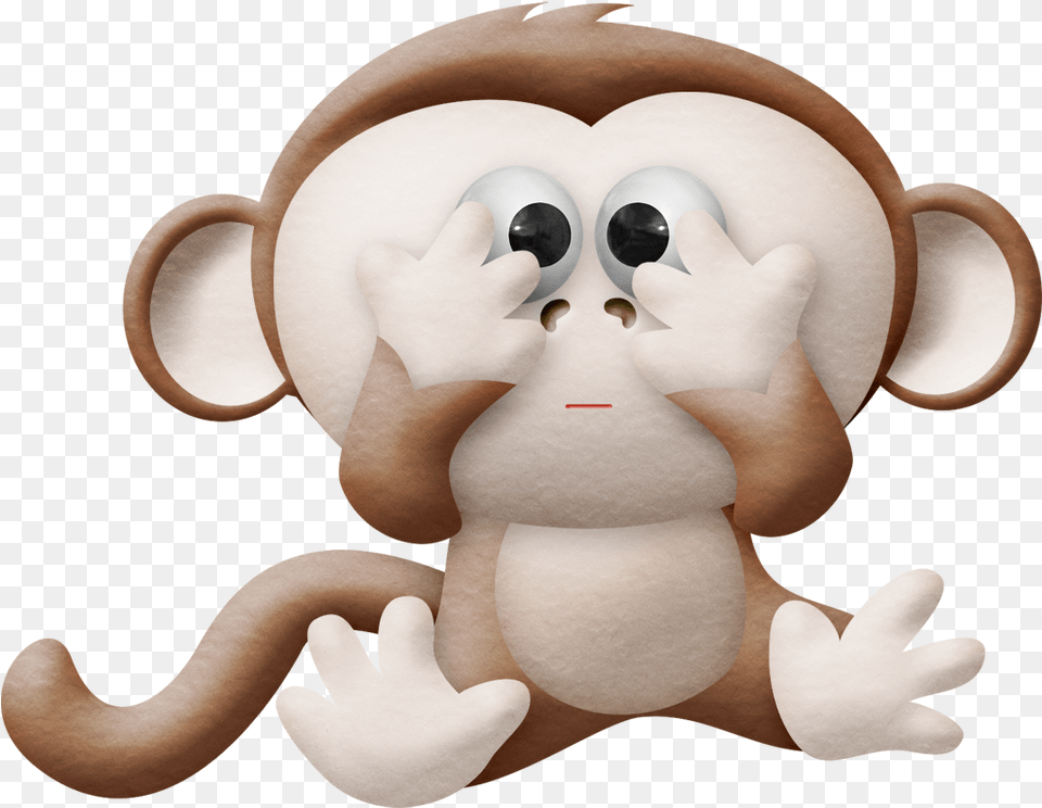 Ch B Little Monkeys Animal Mix Monkey Happy, Plush, Toy, Clothing, Glove Free Png Download